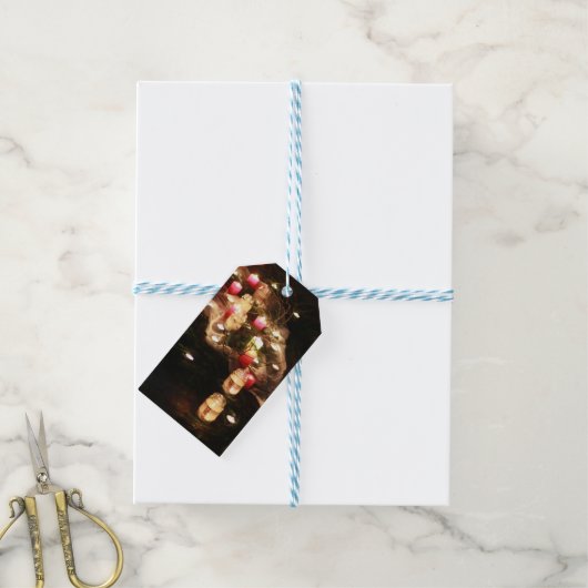 Candlelight-Geschenk-Tag-Set - Anpassbar Geschenkanhänger (Mit Garn)