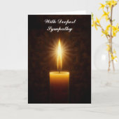 Candlelight Karte (Gelbe Blume)