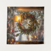 Candlelight Kranz Tapestry Wandteppich (Vorderseite (Horizontal))
