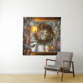 Candlelight Kranz Tapestry Wandteppich (Beispiel (Horizontal))