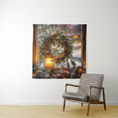 Candlelight Kranz Tapestry Wandteppich (Beispiel)