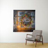 Candlelight Kranz Tapestry Wandteppich (Beispiel (Horizontal))