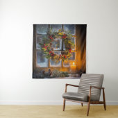 Candlelight Kranz Tapestry Wandteppich (Beispiel)