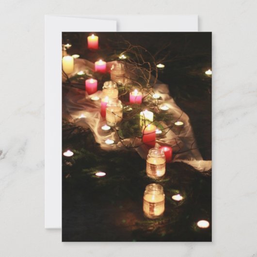 Candlelight Magic Abend Einladung - Anpassen (Vorderseite)