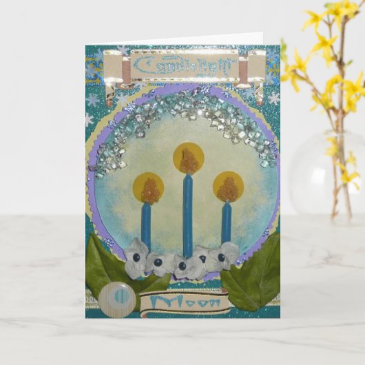 Candlelight Moon Cards Karte (Gelbe Blume)