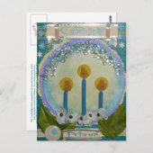 Candlelight Moon Postkarte (Vorne/Hinten)