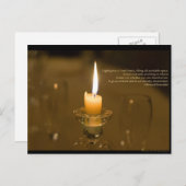 Candlelight Post Card Postkarte (Vorne/Hinten)