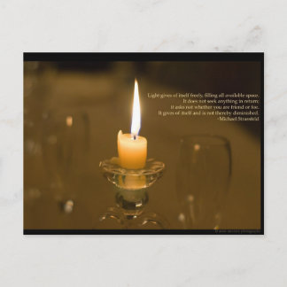 Candlelight Post Card Postkarte