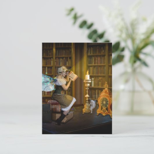 Candlelight Reader - Anpassen Sie mich! Postkarte (Stehend Vorderseite)