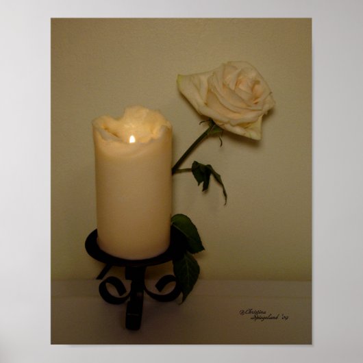Candlelight Rose Poster (Vorne)