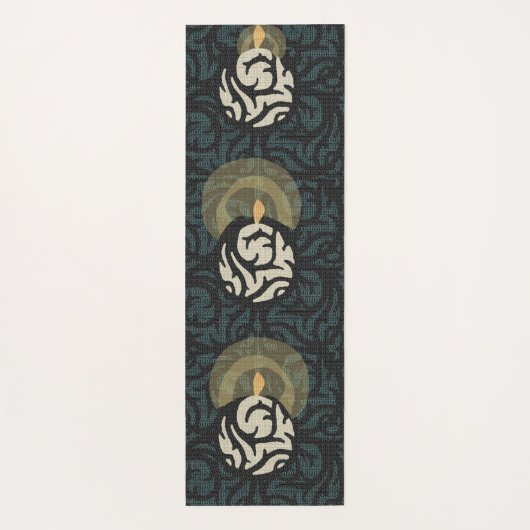 Candlelight Scrollbänder Yogamat Yogamatte (Rückseite)