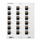 Candlelight Sunset Adressaufkleber (Vorne)