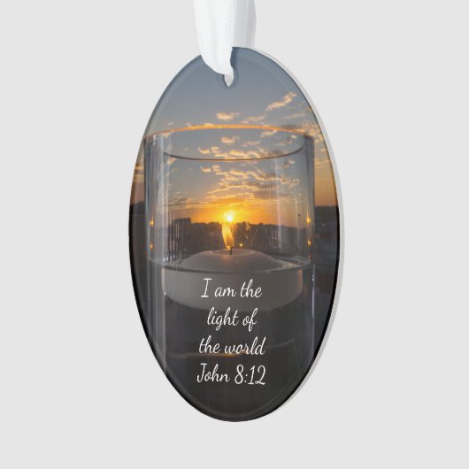 Candlelight Sunset Ornament (Vorderseite)