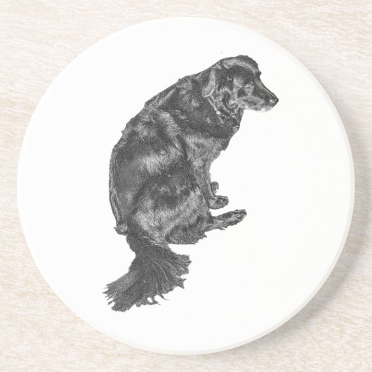 Candlelight Table Hush — Retriever Getränkeuntersetzer (Vorne)