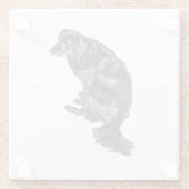 Candlelight Table Hush — Retriever Glasuntersetzer (Rückseite)