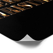 Candlelight Tygraphy Merry Christmas T Shirt Poster (Ecke)