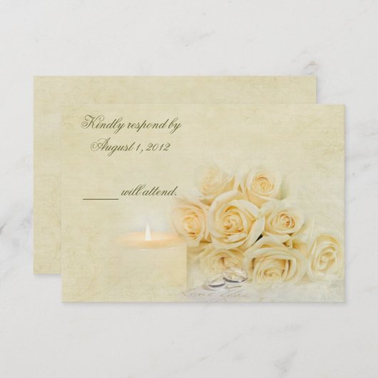 Candlelight UAWG RSVP Karte (Vorne/Hinten)