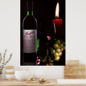 CANDLELIGHT und WEIN Poster (Küche)