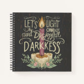 Candlelight Whispers Spiralnotebook 🕯️ ✍️ Notizblock (Vorderseite)