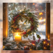 Candlelight-Wreath-Fensterheber Fensteraufkleber (Blatt 2)