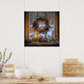 Candlelight Wreath Poster (Küche)