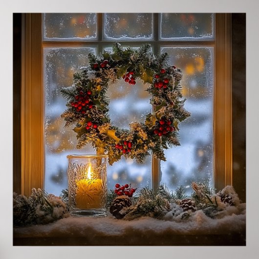 Candlelight Wreath Poster (Vorne)