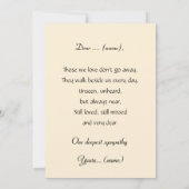 Candlelights on the coast in the dark, sympathy  (Rückseite)