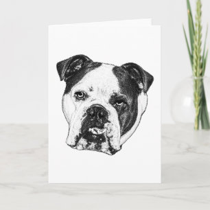 Candlelit Bulldog Wish Karte