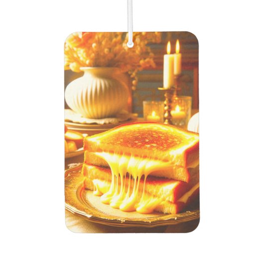 Candlelit Comfort Meal: Sandwich vom Grillkäse Autolufterfrischer (Vorderseite)