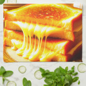 Candlelit Comfort Meal: Sandwich vom Grillkäse Geschirrtuch (Gefaltet)