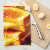 Candlelit Comfort Meal: Sandwich vom Grillkäse Geschirrtuch (Viertel Falte)