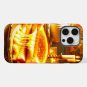 Candlelit Comfort Meal: Sandwich vom Grillkäse iPhone Hülle (Rückseite (Horizontal))