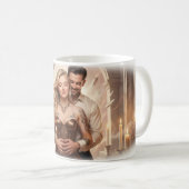 Candlelit Embrace of Eternal Devotion Mug Kaffeetasse (VorderseiteRechts)