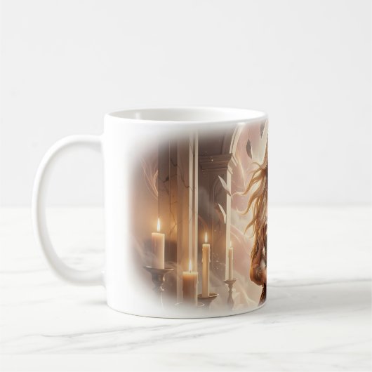 Candlelit Embrace of Eternal Devotion Mug Kaffeetasse (Links)