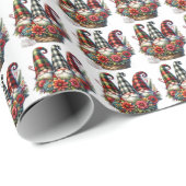 Candlelit Gnome Christmas Glow Geschenkpapier (Rolleneckpunkt)