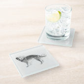 Candlelit Herbstblicken Glasuntersetzer (Schrägansicht)