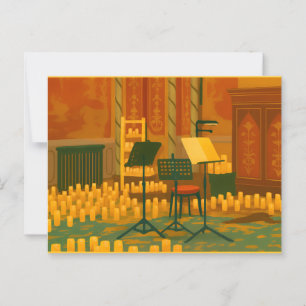 Candlelit Prelude - Music Room, Brighton Pavillon Postkarte