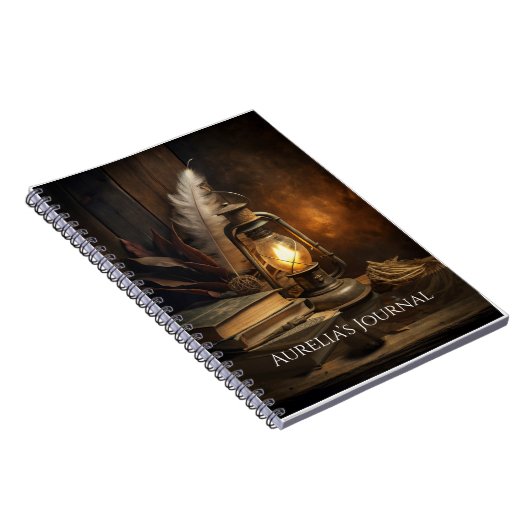 Candlelit Spellbook Notebook - Cozy Witz Journal Notizblock (Rechte Seite)
