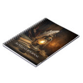 Candlelit Spellbook Notebook - Cozy Witz Journal Notizblock (Linke Seite)