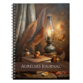 Candlelit Spellbook Notebook - Cozy Witz Journal Notizblock (Vorderseite)