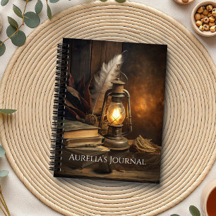 Candlelit Spellbook Notebook - Cozy Witz Journal Notizblock