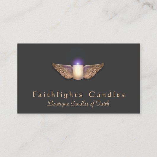Candlemaker Candle Wings Visitenkarte (Vorderseite)