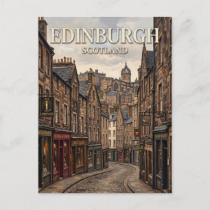 Candlemaker Row Edinburgh Schottland Postkarte
