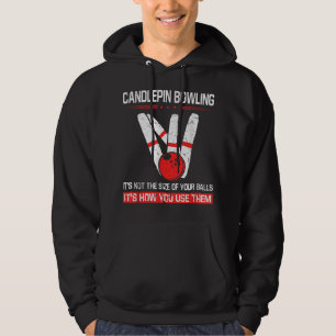 Candlepin Bowling Größe der Balls Funny New Englan Hoodie