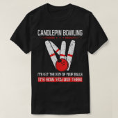 Candlepin Bowling Größe der Balls Funny New Englan T-Shirt (Design vorne)