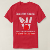 Candlepin Bowling Größe der Balls Funny New Englan T-Shirt (Design vorne)