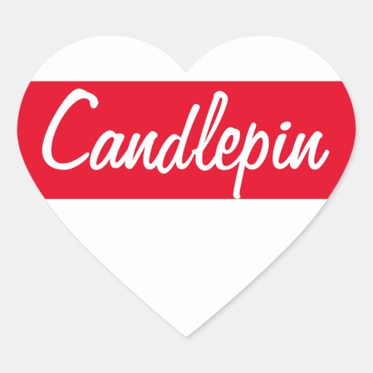 Candlepin Heart Sticker (Vorderseite)