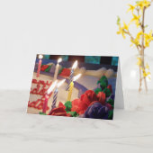 Candles Birthday Card Karte (Gelbe Blume)