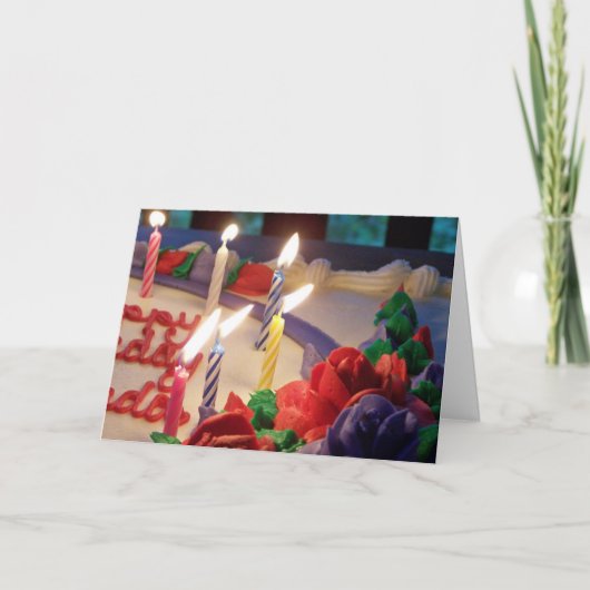 Candles Birthday Card Karte (Vorderseite)
