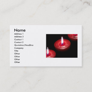 Candles Business Card Visitenkarte